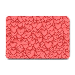 Background Hearts Love Small Doormat  by Nexatart