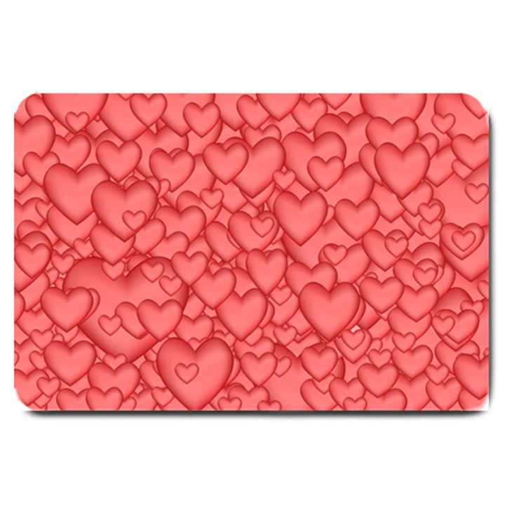 Background Hearts Love Large Doormat 