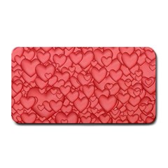 Background Hearts Love Medium Bar Mats by Nexatart