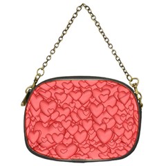 Background Hearts Love Chain Purses (one Side)  by Nexatart