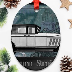 Vintage Car Automobile Auburn Ornament (oval) by Nexatart