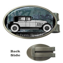 Vintage Car Automobile Auburn Money Clips (oval)  by Nexatart