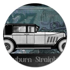 Vintage Car Automobile Auburn Magnet 5  (round) by Nexatart