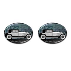 Vintage Car Automobile Auburn Cufflinks (oval) by Nexatart