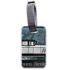 Vintage Car Automobile Auburn Luggage Tags (two Sides) by Nexatart