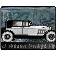 Vintage Car Automobile Auburn Double Sided Fleece Blanket (medium)  by Nexatart