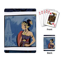 Java Indonesia Girl Headpiece Playing Card by Nexatart