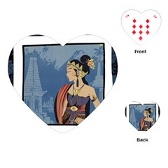 Java Indonesia Girl Headpiece Playing Cards (heart)  by Nexatart