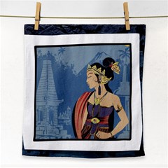 Java Indonesia Girl Headpiece Face Towel by Nexatart