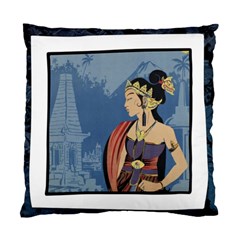 Java Indonesia Girl Headpiece Standard Cushion Case (one Side)