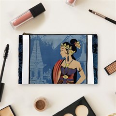 Java Indonesia Girl Headpiece Cosmetic Bag (medium)  by Nexatart