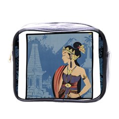 Java Indonesia Girl Headpiece Mini Toiletries Bags by Nexatart