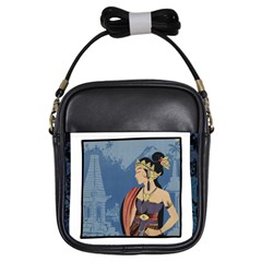 Java Indonesia Girl Headpiece Girls Sling Bags by Nexatart