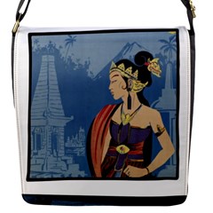 Java Indonesia Girl Headpiece Flap Messenger Bag (s) by Nexatart