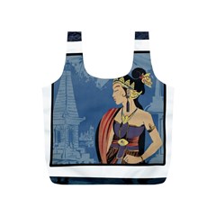 Java Indonesia Girl Headpiece Full Print Recycle Bags (s) 