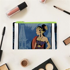 Java Indonesia Girl Headpiece Cosmetic Bag (xs) by Nexatart