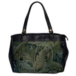 Vintage Background Green Leaves Office Handbags Front