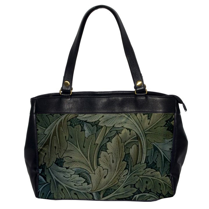 Vintage Background Green Leaves Office Handbags