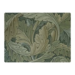 Vintage Background Green Leaves Double Sided Flano Blanket (mini)  by Nexatart