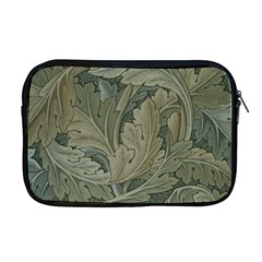 Vintage Background Green Leaves Apple Macbook Pro 17  Zipper Case by Nexatart