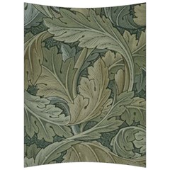 Vintage Background Green Leaves Back Support Cushion by Nexatart