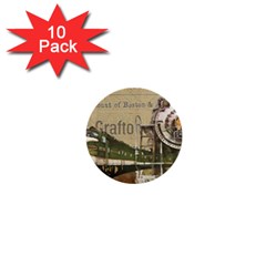 Train Vintage Tracks Travel Old 1  Mini Buttons (10 Pack)  by Nexatart