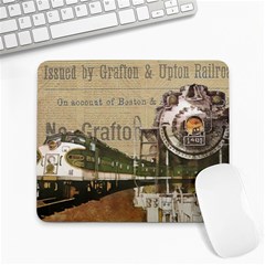 Train Vintage Tracks Travel Old Large Mousepads by Nexatart