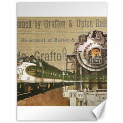 Train Vintage Tracks Travel Old Canvas 36  X 48   by Nexatart