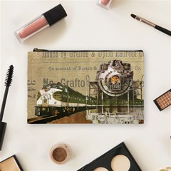 Train Vintage Tracks Travel Old Cosmetic Bag (medium)  by Nexatart