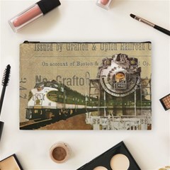 Train Vintage Tracks Travel Old Cosmetic Bag (large)  by Nexatart