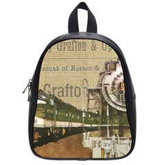 Train Vintage Tracks Travel Old School Bag (small) by Nexatart