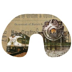 Train Vintage Tracks Travel Old Travel Neck Pillows by Nexatart