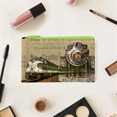 Train Vintage Tracks Travel Old Cosmetic Bag (xs) by Nexatart