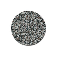 Ornate Pattern Mosaic Magnet 3  (round) by dflcprints