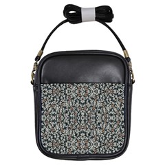 Ornate Pattern Mosaic Girls Sling Bags by dflcprints