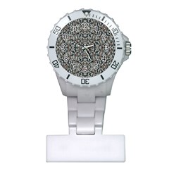 Ornate Pattern Mosaic Plastic Nurses Watch by dflcprints