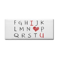 Love Alphabet Cosmetic Storage Cases by Valentinaart