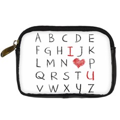 Love Alphabet Digital Camera Cases by Valentinaart