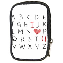 Love Alphabet Compact Camera Cases by Valentinaart