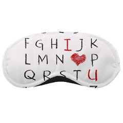 Love Alphabet Sleeping Masks by Valentinaart