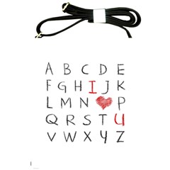 Love Alphabet Shoulder Sling Bags by Valentinaart