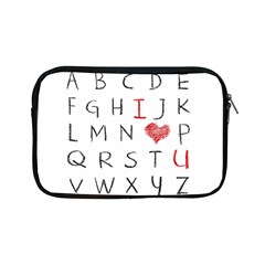 Love Alphabet Apple Ipad Mini Zipper Cases by Valentinaart