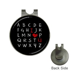 Love Alphabet Hat Clips With Golf Markers by Valentinaart