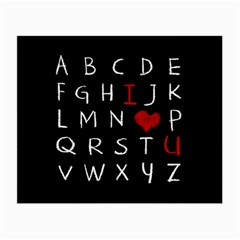 Love Alphabet Small Glasses Cloth