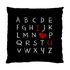 Love Alphabet Standard Cushion Case (two Sides)