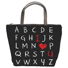 Love Alphabet Bucket Bags by Valentinaart