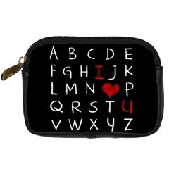 Love Alphabet Digital Camera Cases by Valentinaart