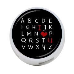 Love Alphabet 4-port Usb Hub (two Sides)  by Valentinaart