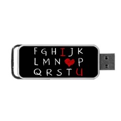 Love Alphabet Portable Usb Flash (one Side) by Valentinaart