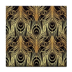 Gold, Black,peacock Pattern,art Nouveau,vintage,belle Epoque,chic,elegant,peacock Feather,beautiful Tile Coasters by NouveauDesign